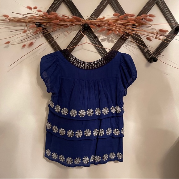 Anthropologie Floreat Compass Points Top - Picture 2 of 9